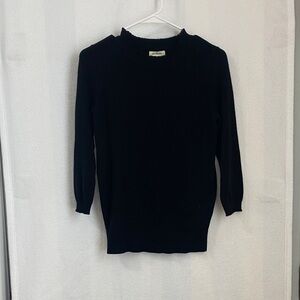 Max Studio Classic Black Crew Neck Sweater